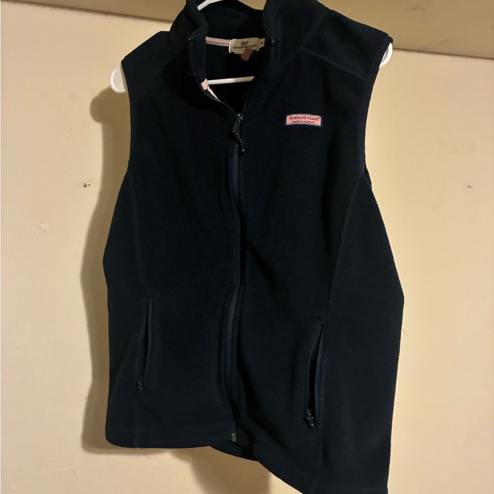 Vineyard Vines Navy Fleece Vest